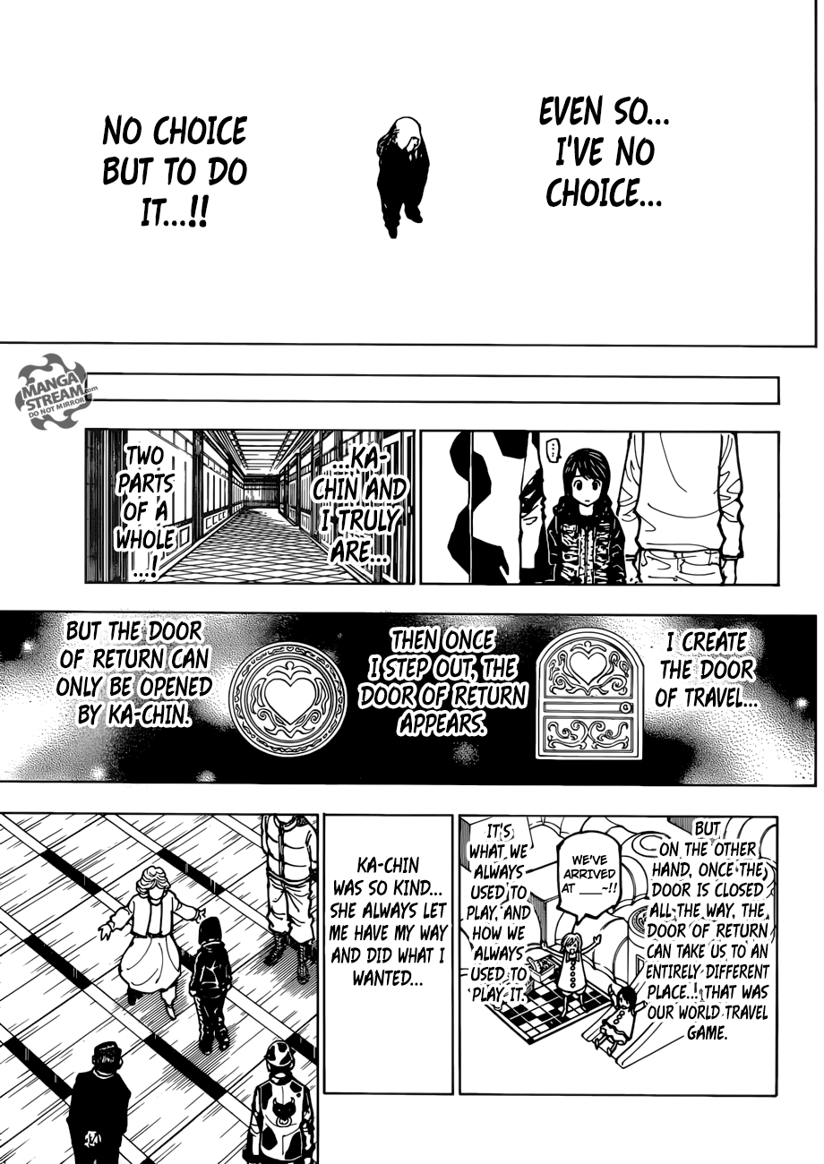 Hunter x Hunter Manga Chapter 381 page 7 - Predation