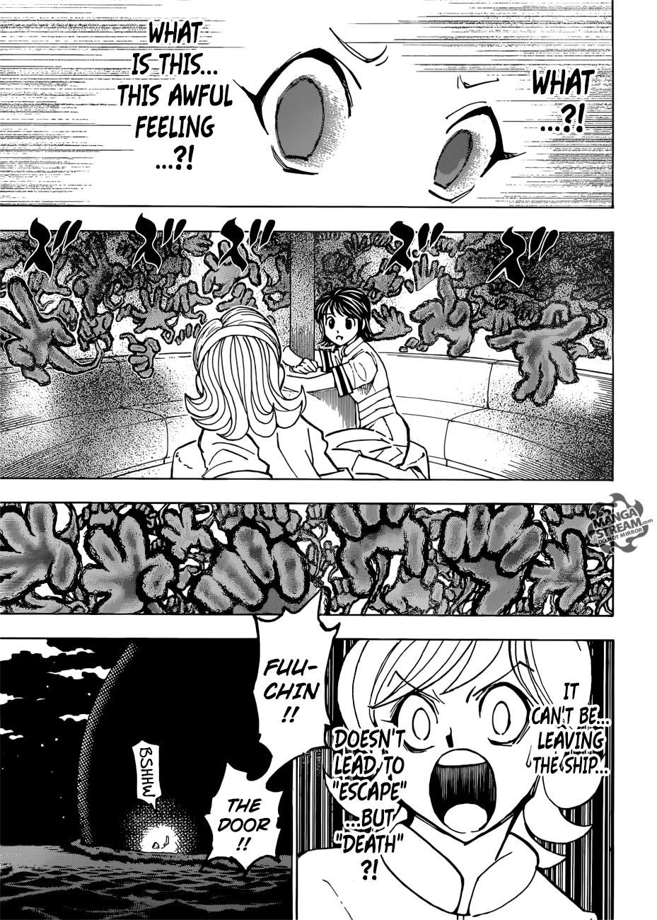Hunter x Hunter Manga Chapter 383 page 14 - Escape