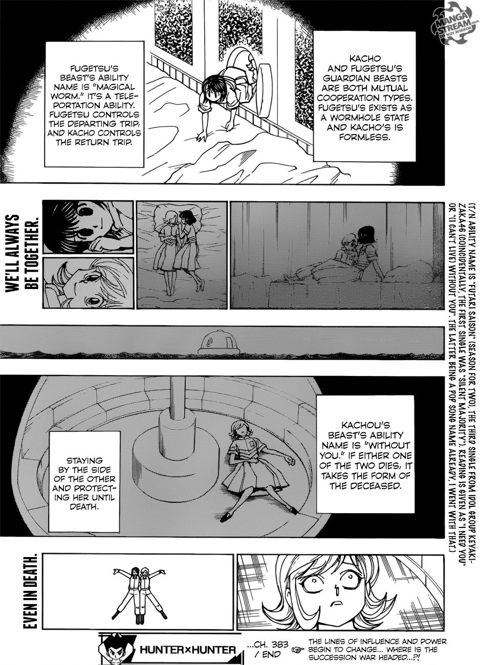 Hunter x Hunter Manga Chapter 383 page 18 - Escape