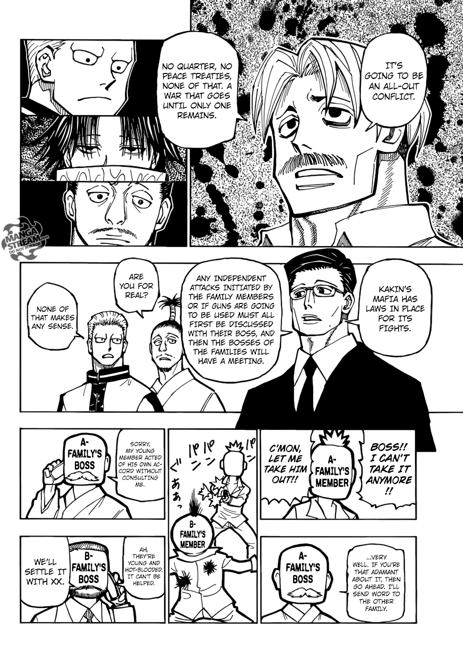 Hunter x Hunter Manga Chapter 384 page 4 - War