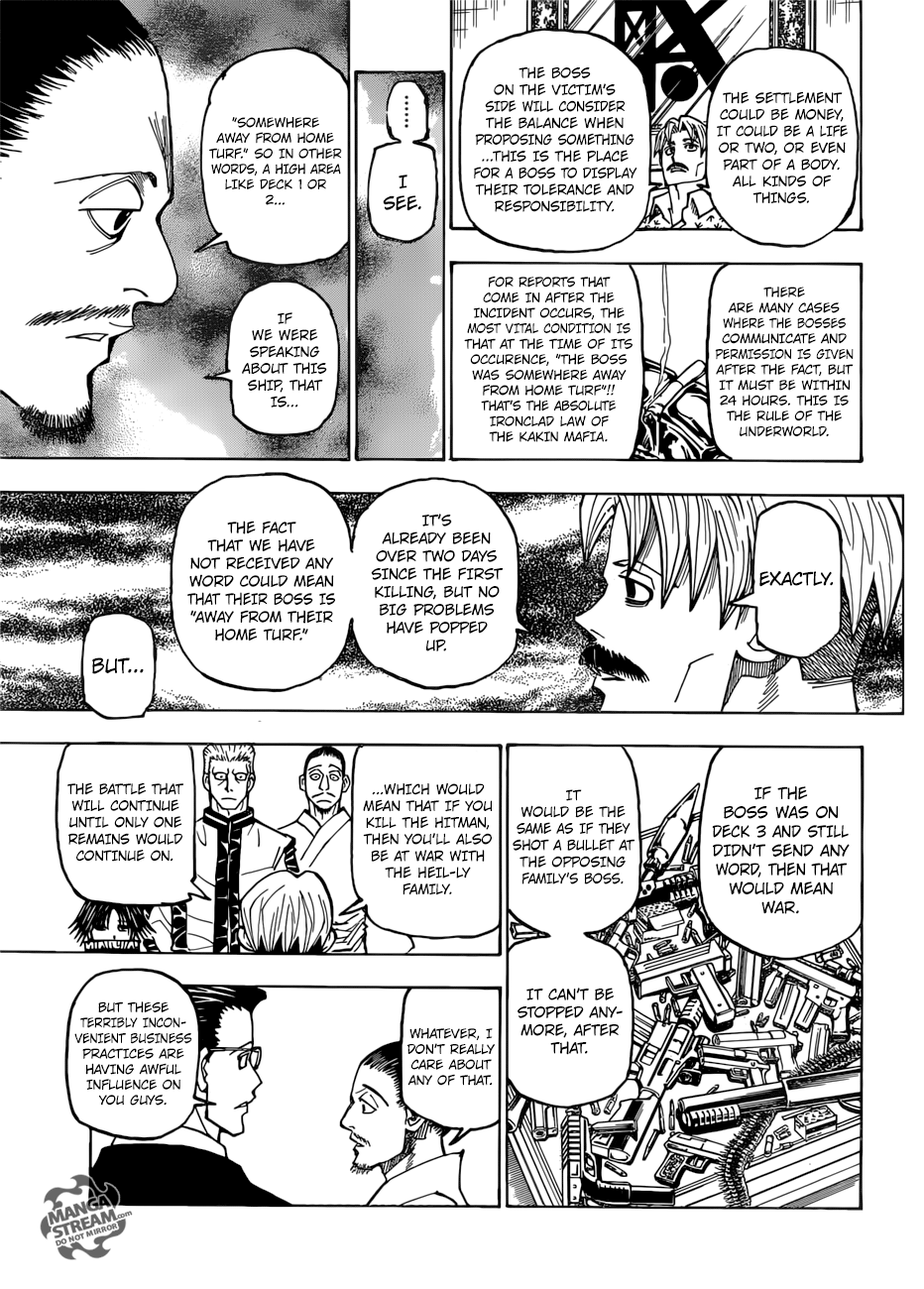 Hunter x Hunter Manga Chapter 384 page 5 - War