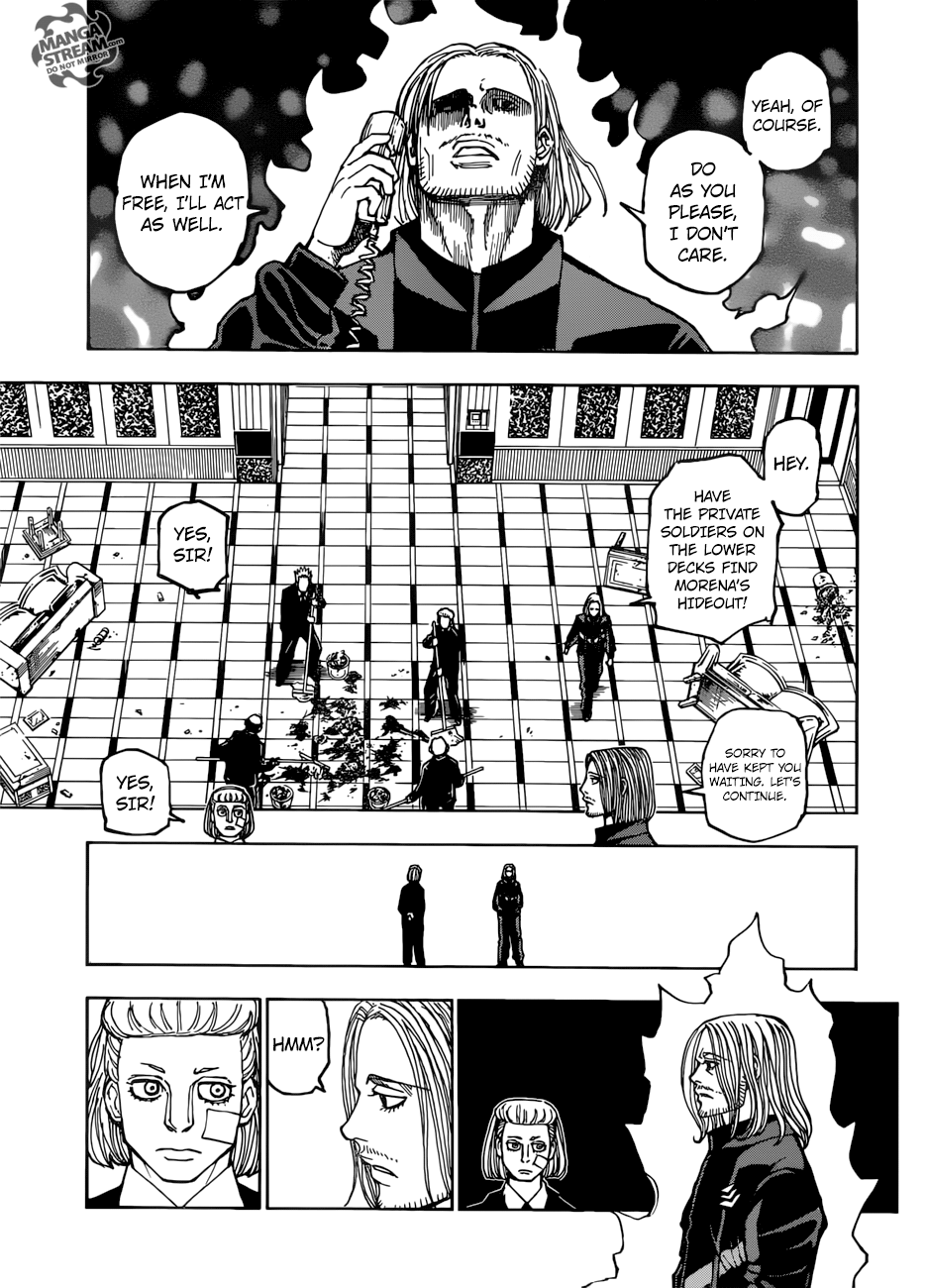 Hunter x Hunter Manga Chapter 384 page 9 - War