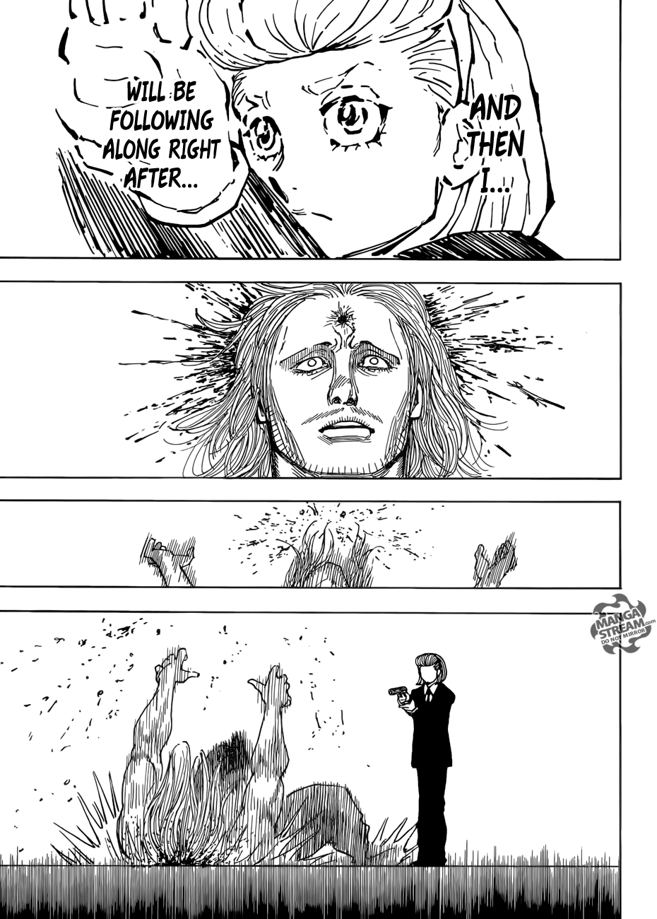 Hunter x Hunter Manga Chapter 385 page 11 - Warning