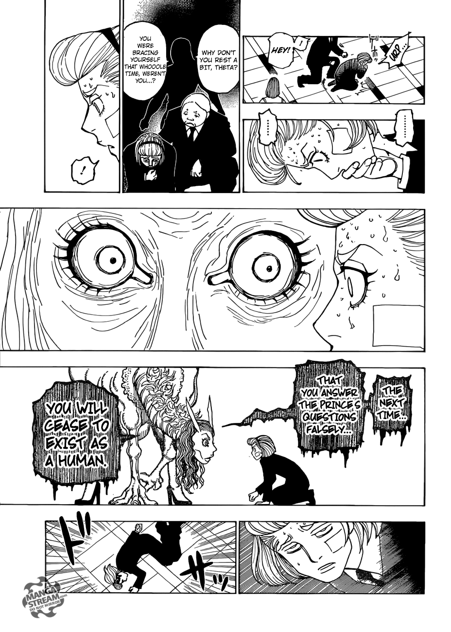 Hunter x Hunter Manga Chapter 385 page 15 - Warning
