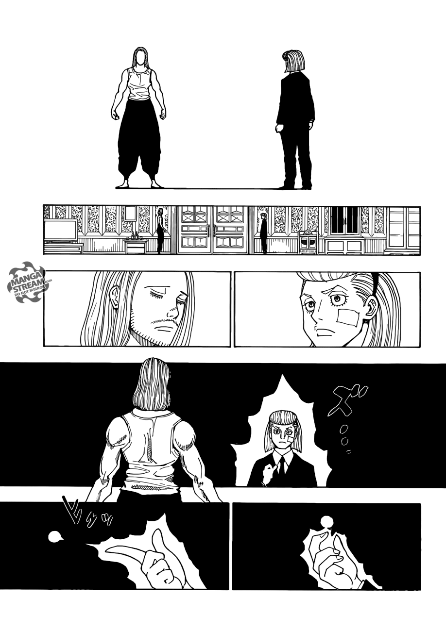 Hunter x Hunter Manga Chapter 385 page 5 - Warning
