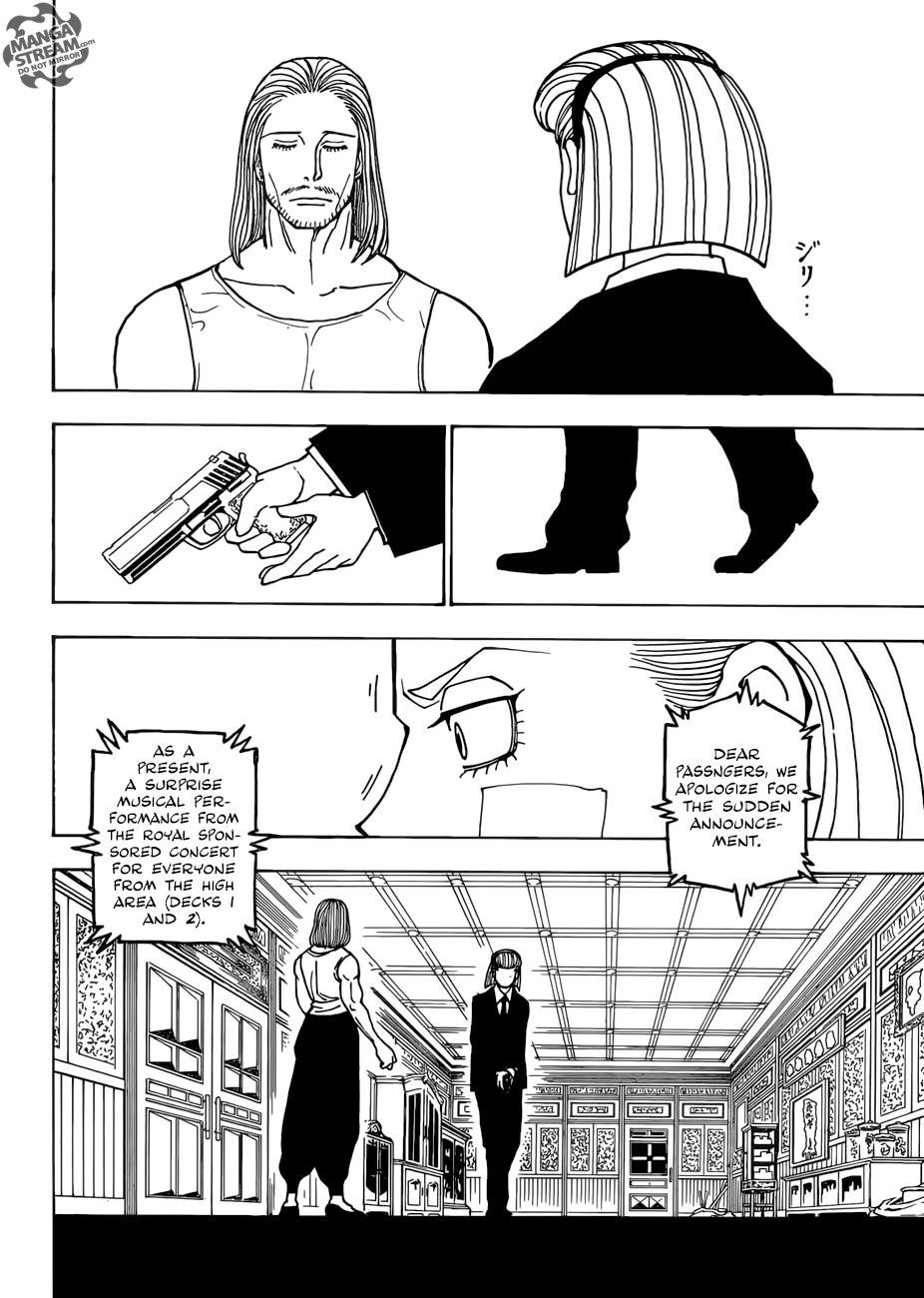 Hunter x Hunter Manga Chapter 385 page 8 - Warning