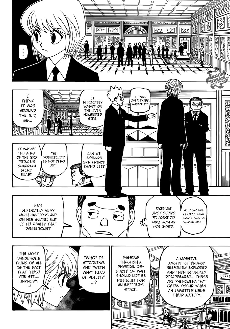 Hunter x Hunter Manga Chapter 386 page 14 - Hypothesis