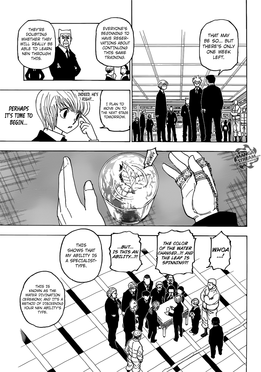 Hunter x Hunter Manga Chapter 386 page 15 - Hypothesis