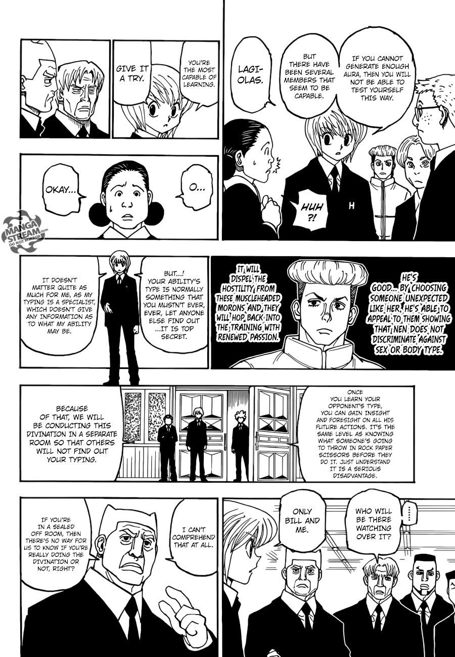 Hunter x Hunter Manga Chapter 386 page 16 - Hypothesis