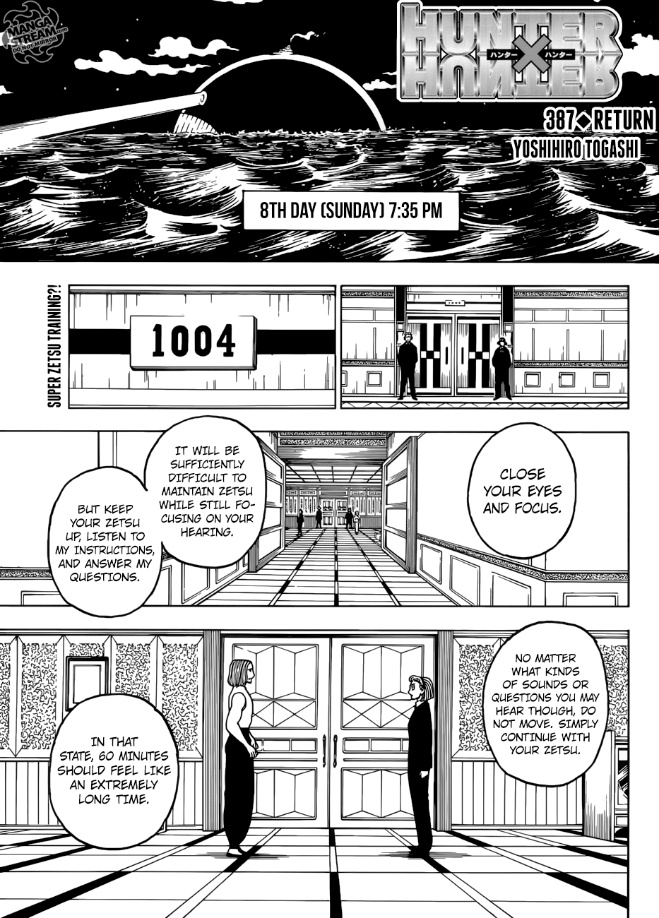 Hunter x Hunter Manga Chapter 387 page 1 - Recreation