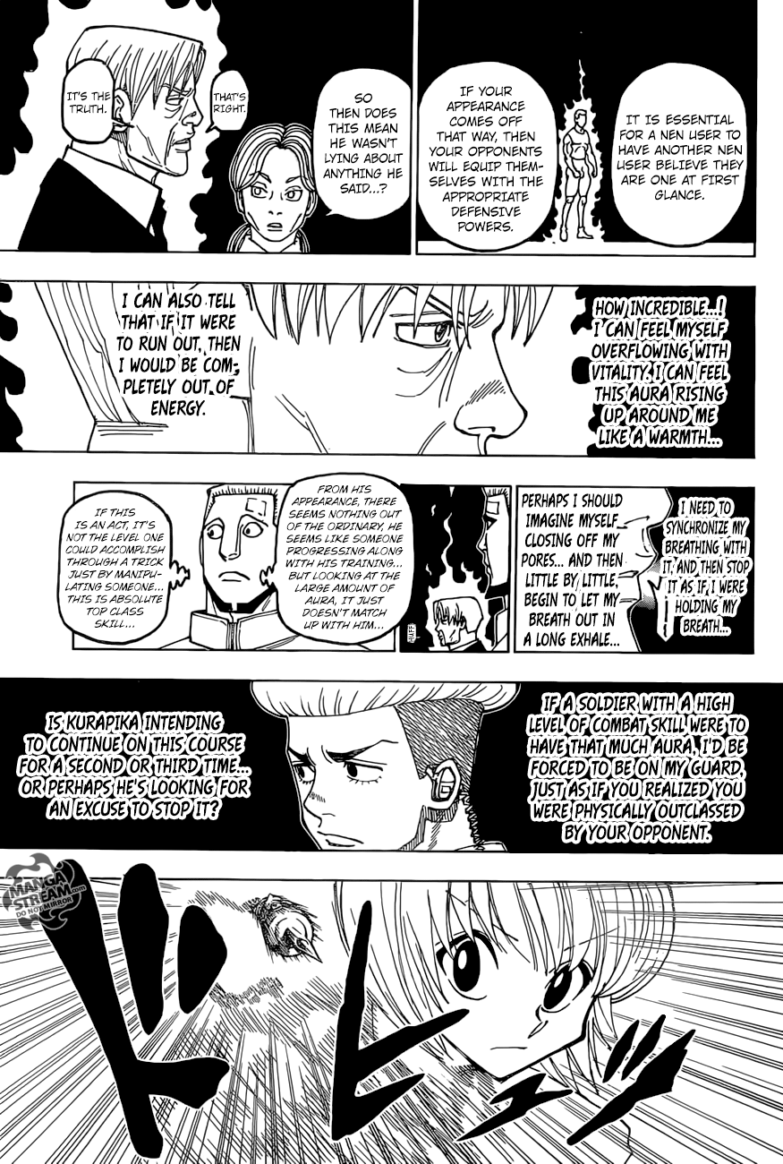 Hunter x Hunter Manga Chapter 388 page 11 - Reflection