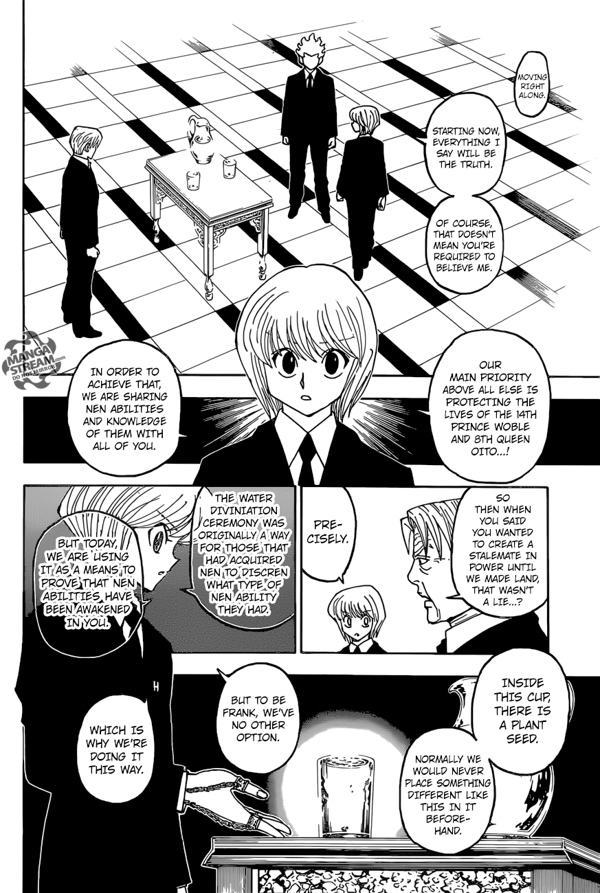 Hunter x Hunter Manga Chapter 388 page 6 - Reflection