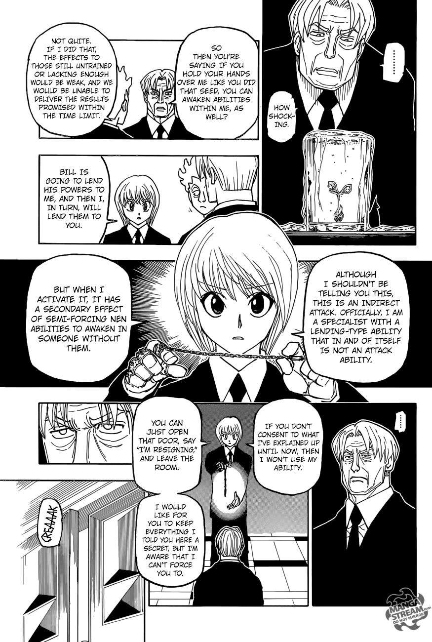 Hunter x Hunter Manga Chapter 388 page 9 - Reflection