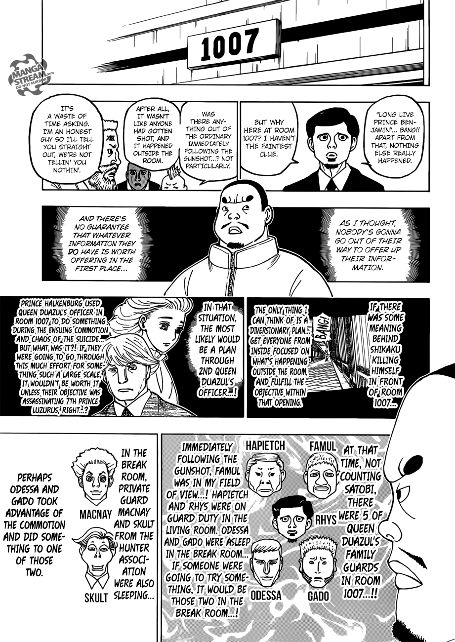 Hunter x Hunter Manga Chapter 389 page 11 - Curse