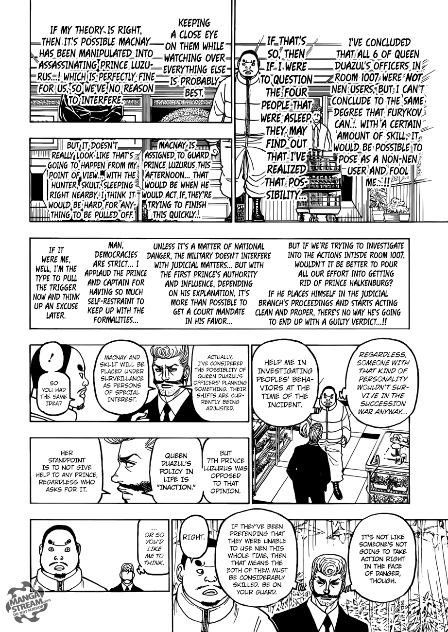 Hunter x Hunter Manga Chapter 389 page 12 - Curse