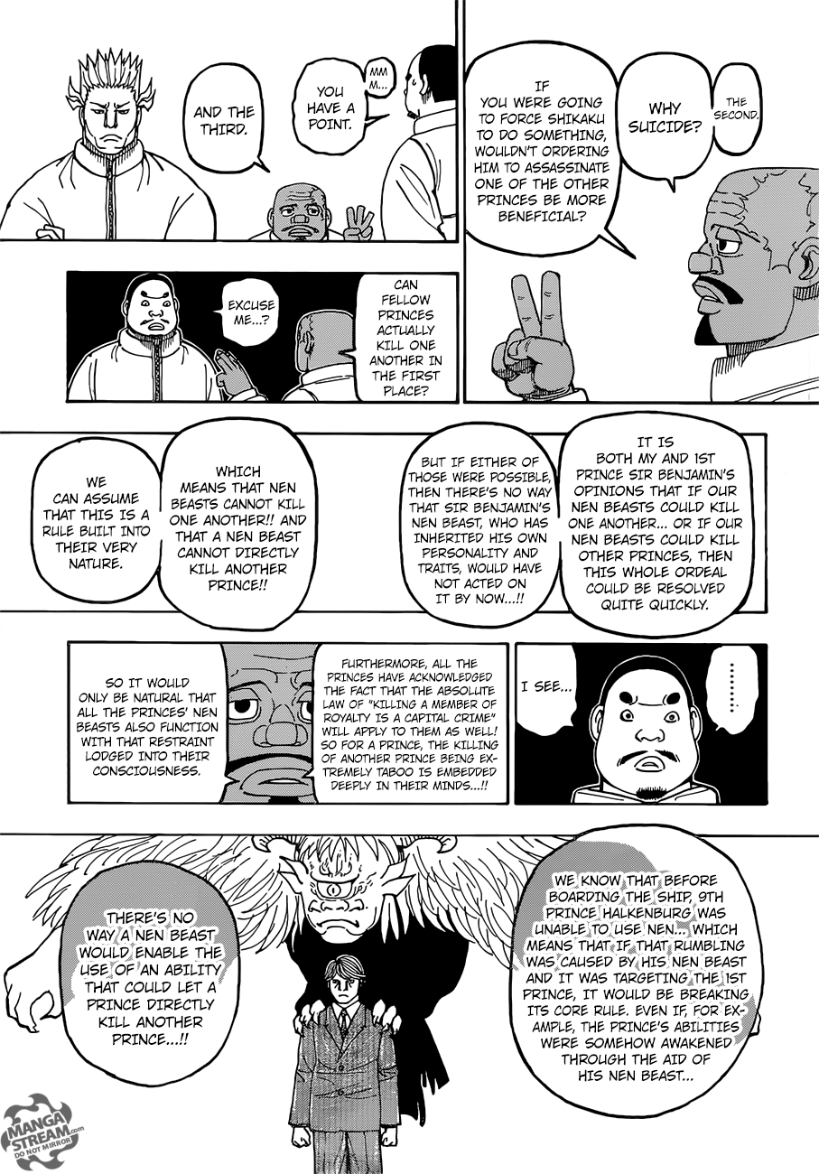 Hunter x Hunter Manga Chapter 389 page 3 - Curse