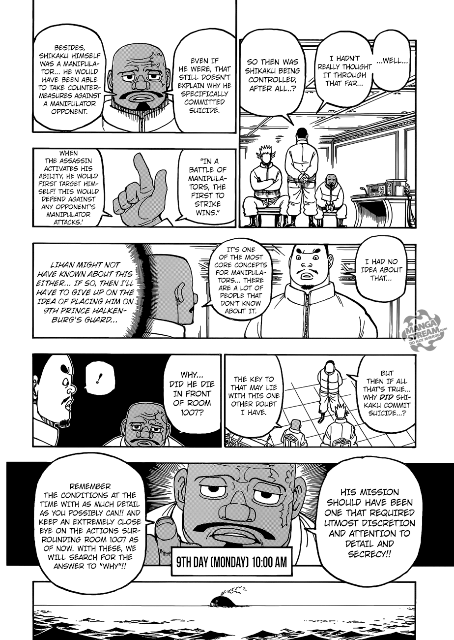 Hunter x Hunter Manga Chapter 389 page 4 - Curse