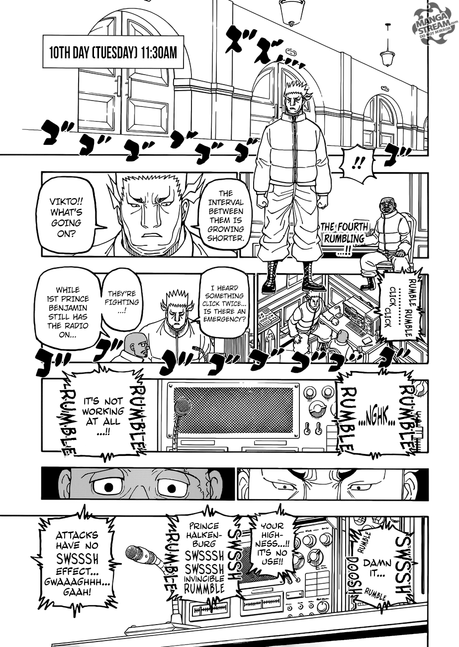 Hunter x Hunter Manga Chapter 389 page 5 - Curse