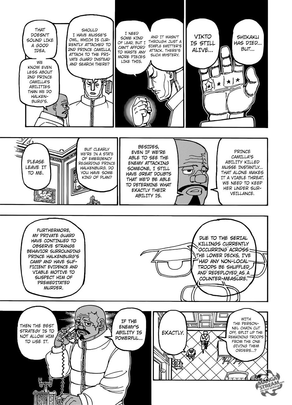Hunter x Hunter Manga Chapter 389 page 7 - Curse