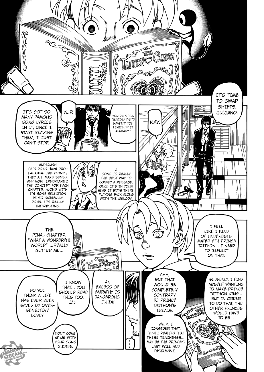 Hunter x Hunter Manga Chapter 389 page 9 - Curse