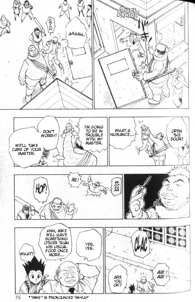Hunter x Hunter Manga Chapter 39 page 10 - Intruder