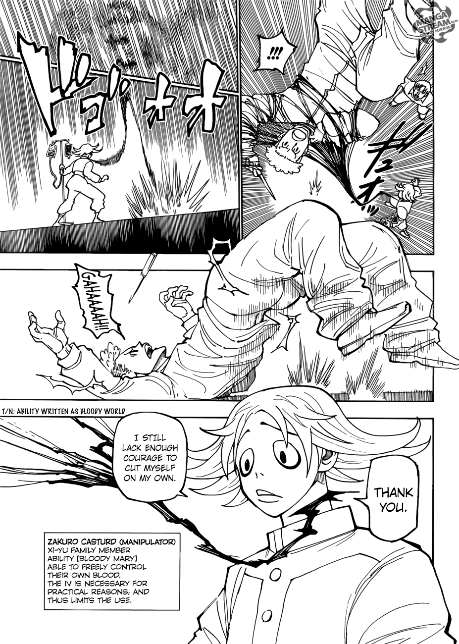 Hunter x Hunter Manga Chapter 390 page 15 - Clash: Part 1