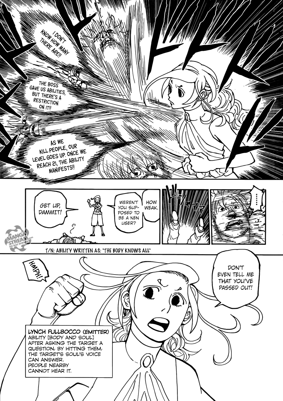 Hunter x Hunter Manga Chapter 390 page 17 - Clash: Part 1
