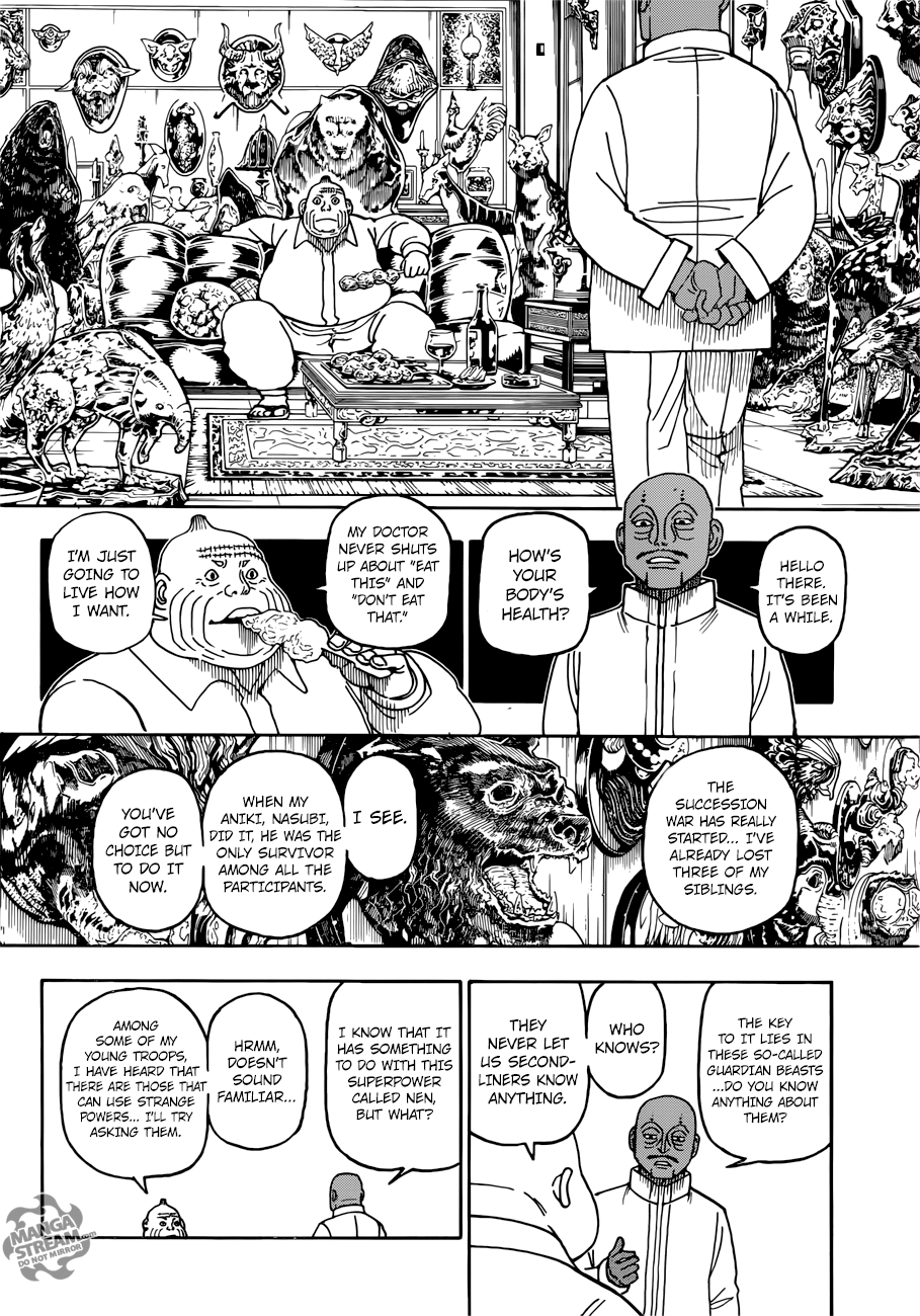 Hunter x Hunter Manga Chapter 390 page 4 - Clash: Part 1