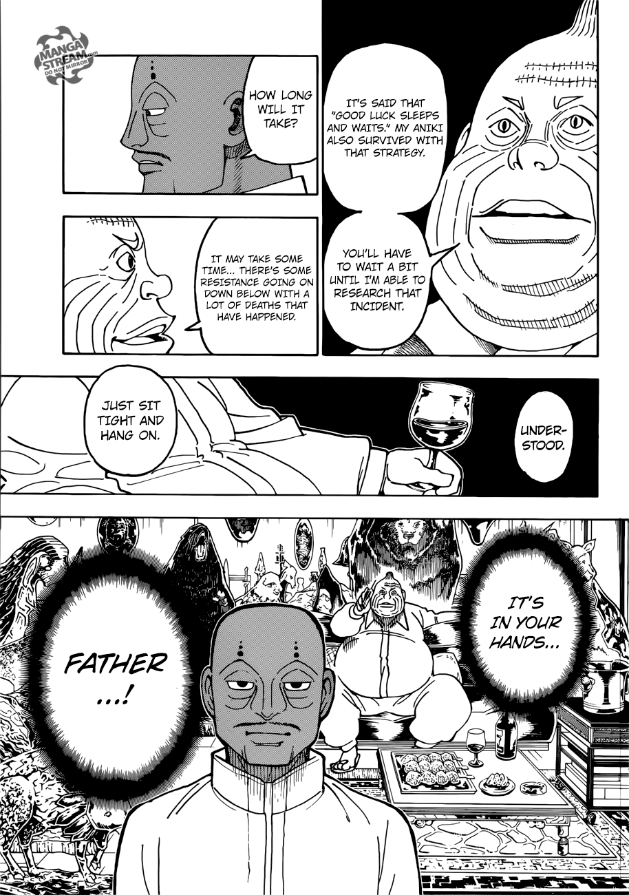 Hunter x Hunter Manga Chapter 390 page 5 - Clash: Part 1