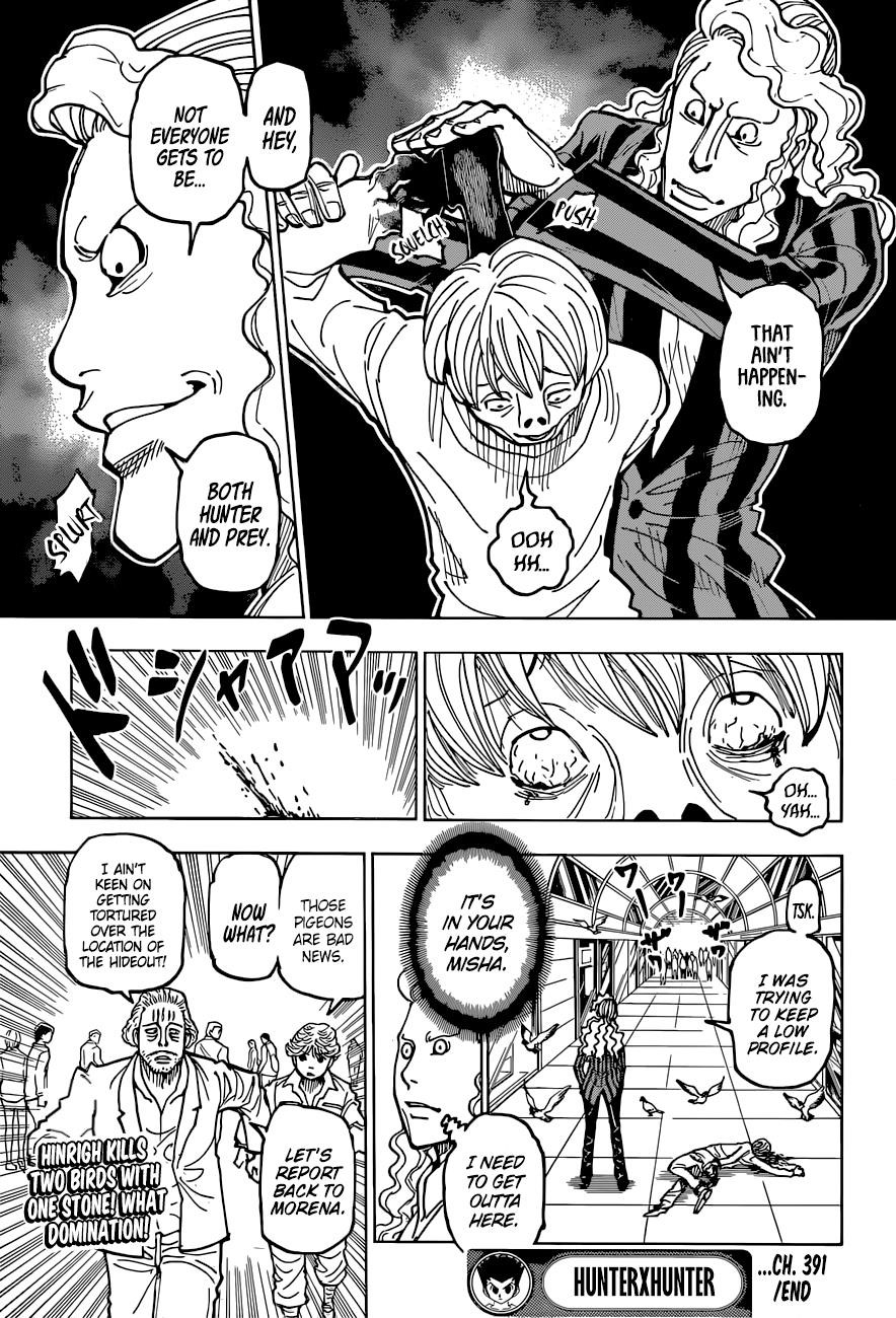 Hunter x Hunter Manga Chapter 391 page 20 - Clash: Part 2