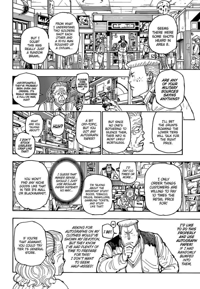 Hunter x Hunter Manga Chapter 392 page 12 - Information