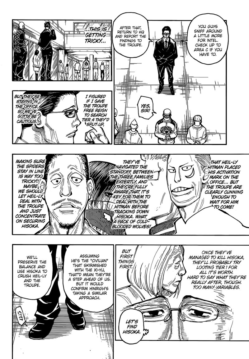 Hunter x Hunter Manga Chapter 392 page 14 - Information