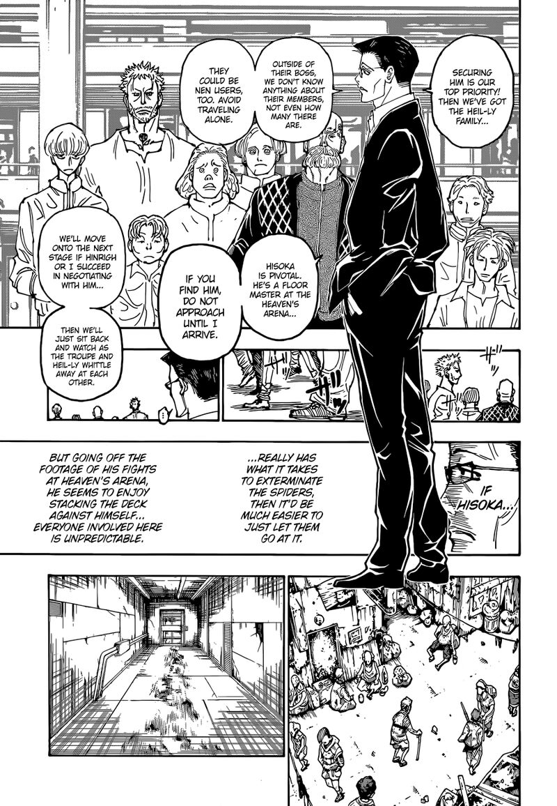 Hunter x Hunter Manga Chapter 392 page 15 - Information