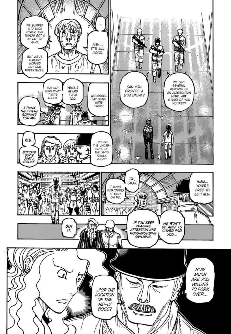 Hunter x Hunter Manga Chapter 392 page 2 - Information