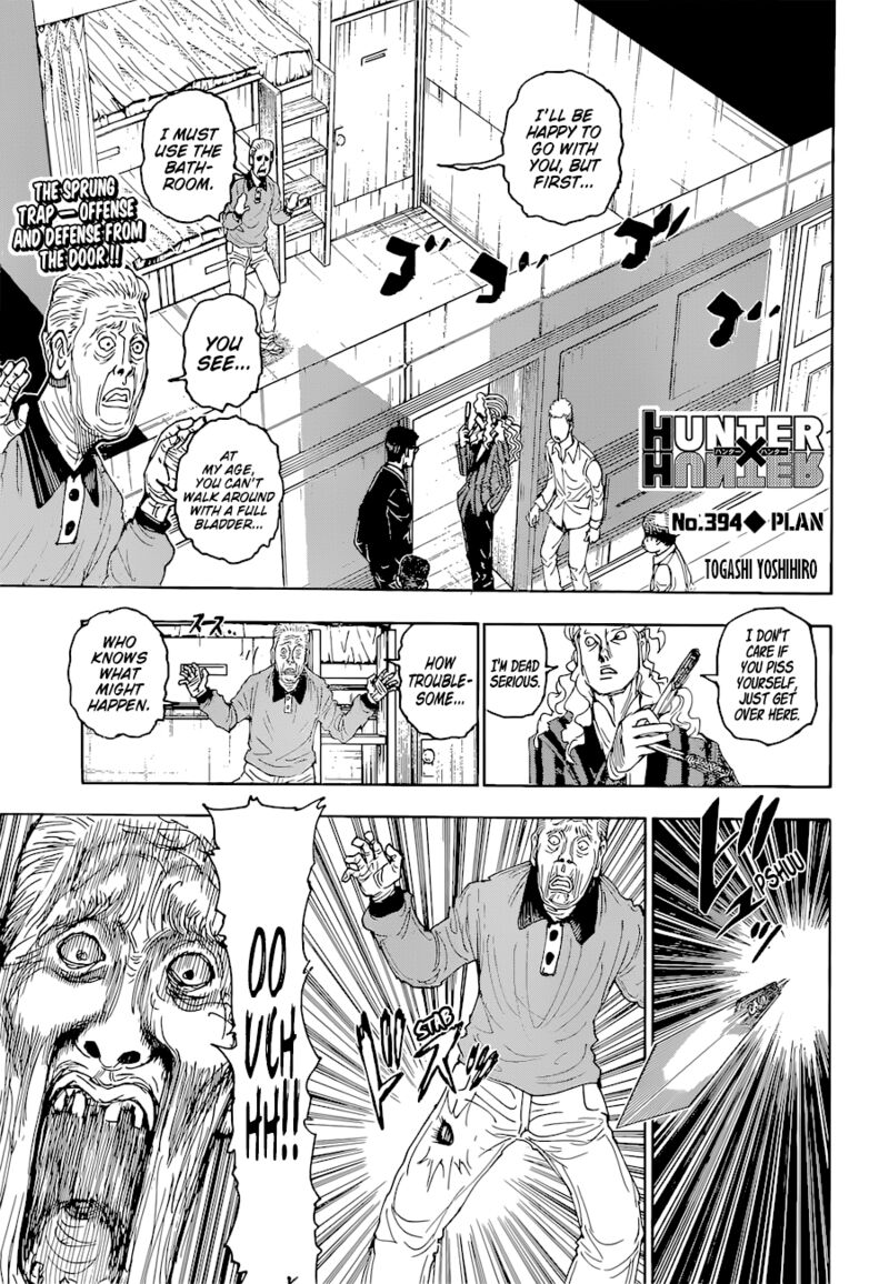 Hunter x Hunter Manga Chapter 394 page 1 - Hypothesis