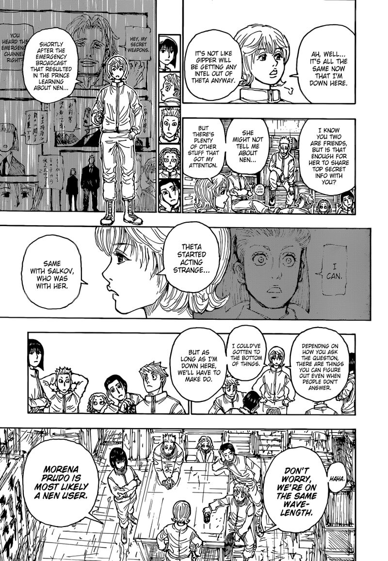 Hunter x Hunter Manga Chapter 394 page 17 - Hypothesis