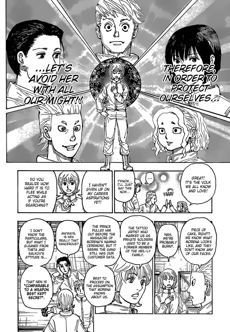 Hunter x Hunter Manga Chapter 394 page 18 - Hypothesis