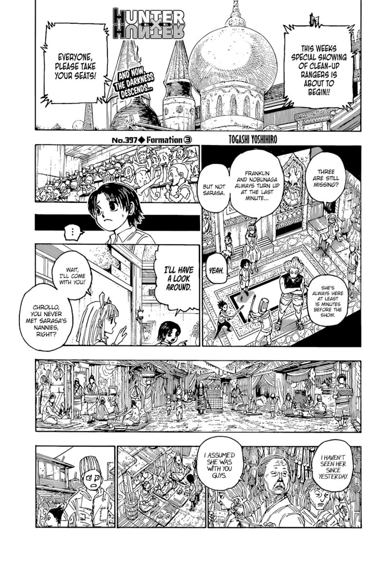 Hunter x Hunter Manga Chapter 397 page 1 - Founding: Part 3