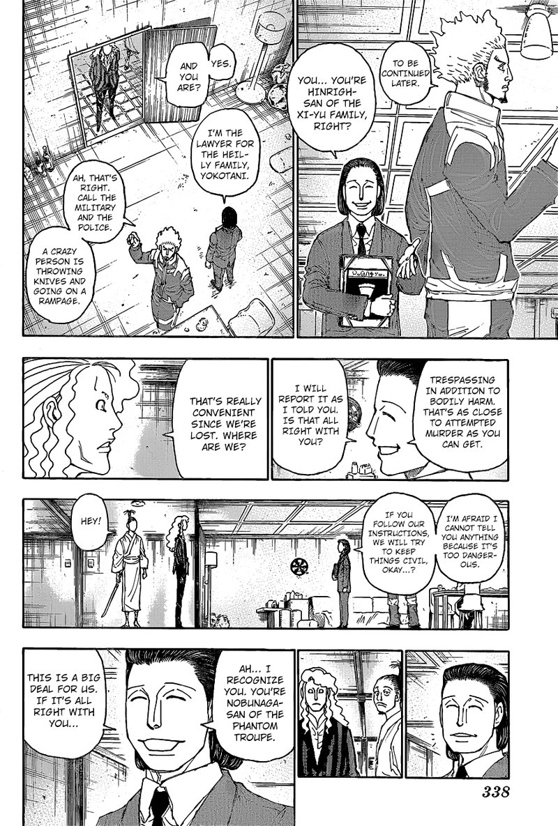 Hunter x Hunter Manga Chapter 399 page 10 - Expulsion