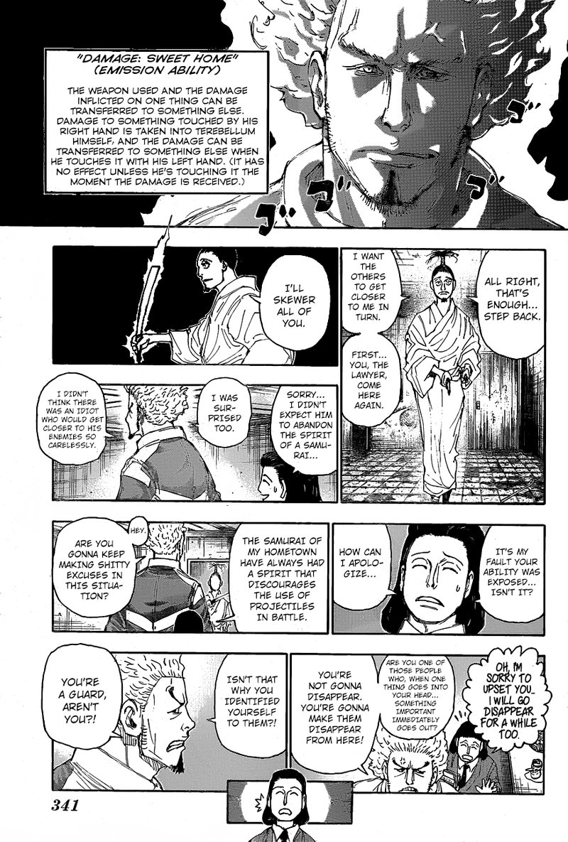 Hunter x Hunter Manga Chapter 399 page 13 - Expulsion