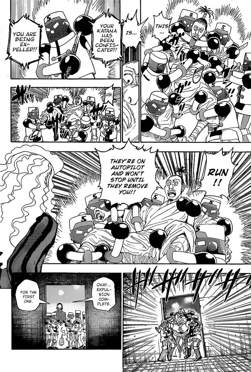 Hunter x Hunter Manga Chapter 399 page 16 - Expulsion
