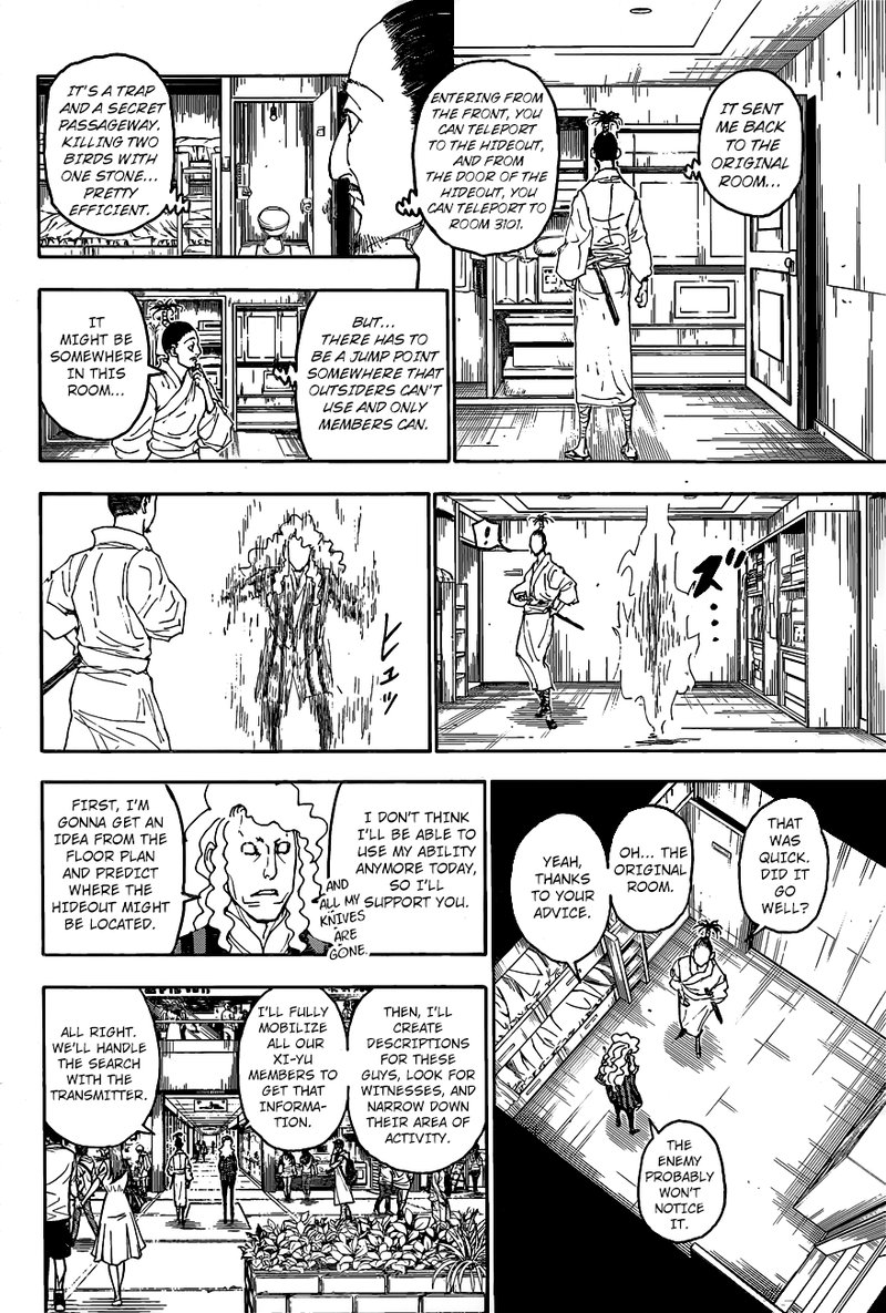 Hunter x Hunter Manga Chapter 399 page 18 - Expulsion