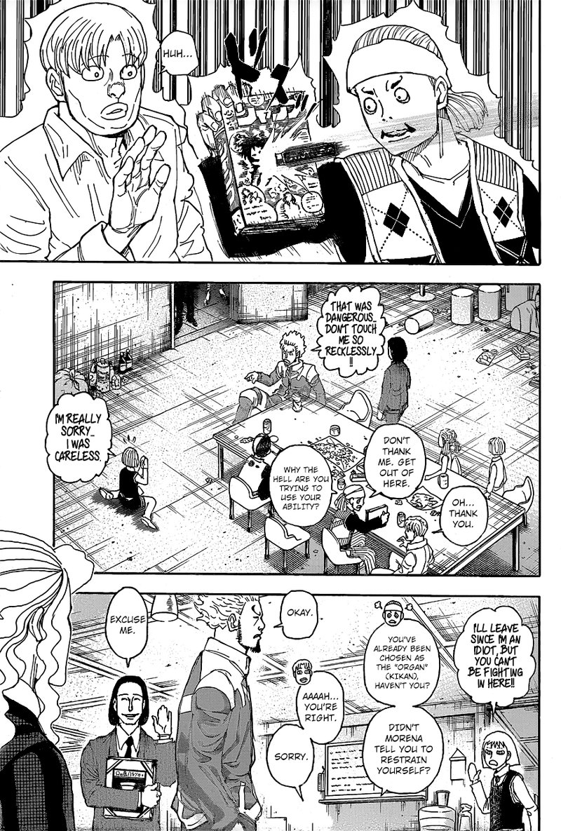 Hunter x Hunter Manga Chapter 399 page 9 - Expulsion