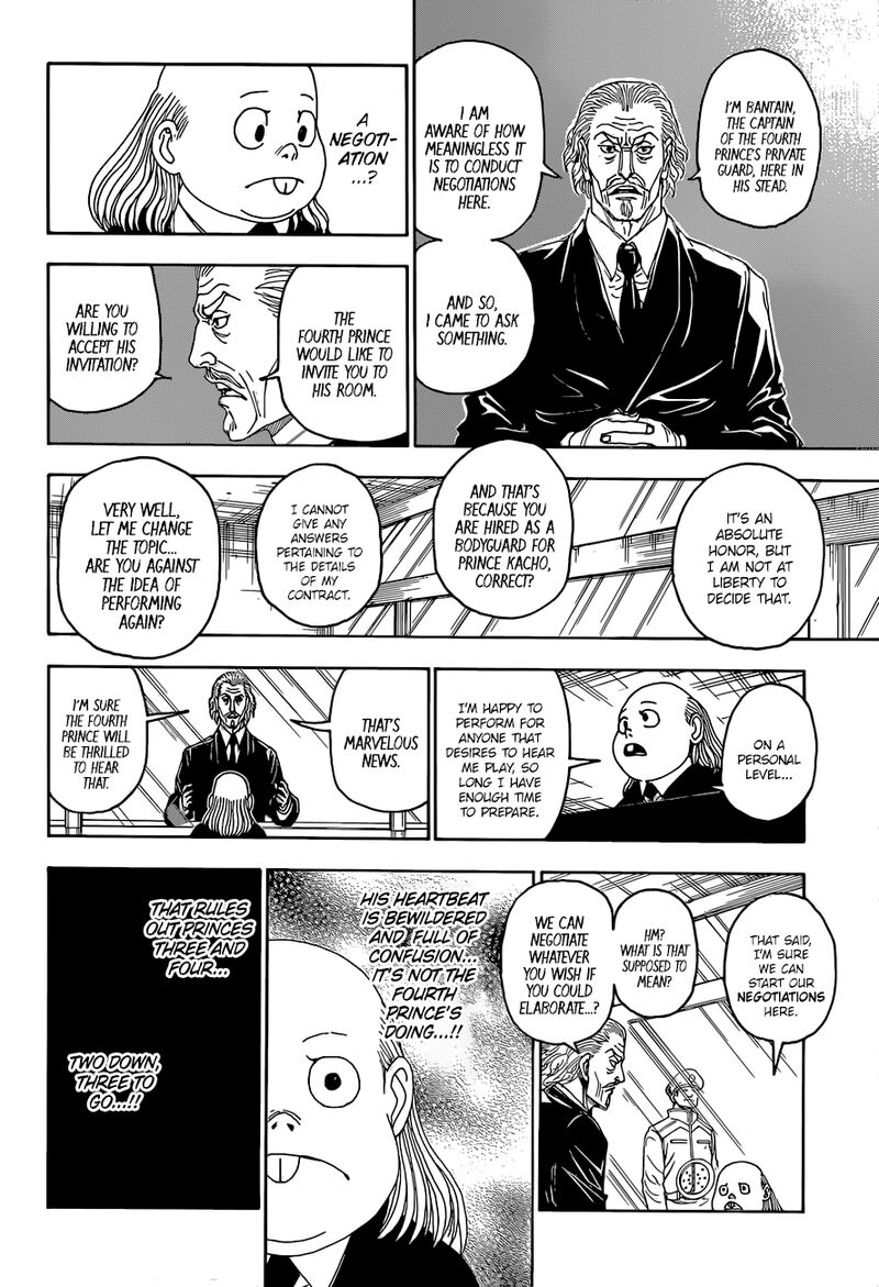 Hunter x Hunter Manga Chapter 400 page 18 - Secrecy