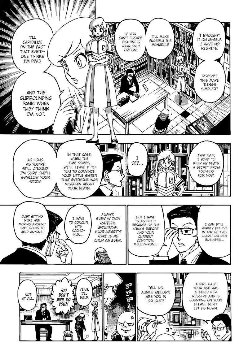 Hunter x Hunter Manga Chapter 400 page 7 - Secrecy