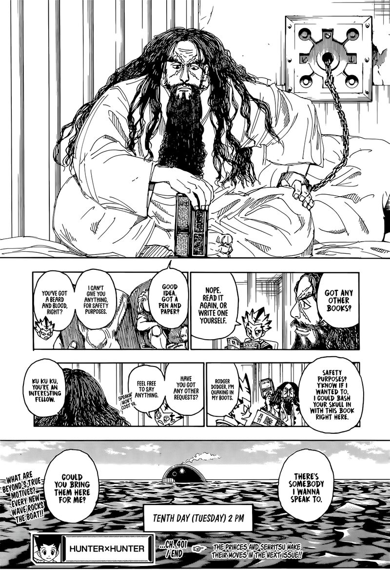 Hunter x Hunter Manga Chapter 401 page 20 - Moonlight