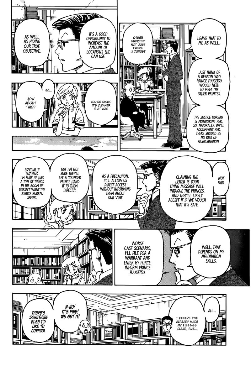 Hunter x Hunter Manga Chapter 402 page 10 - Letter