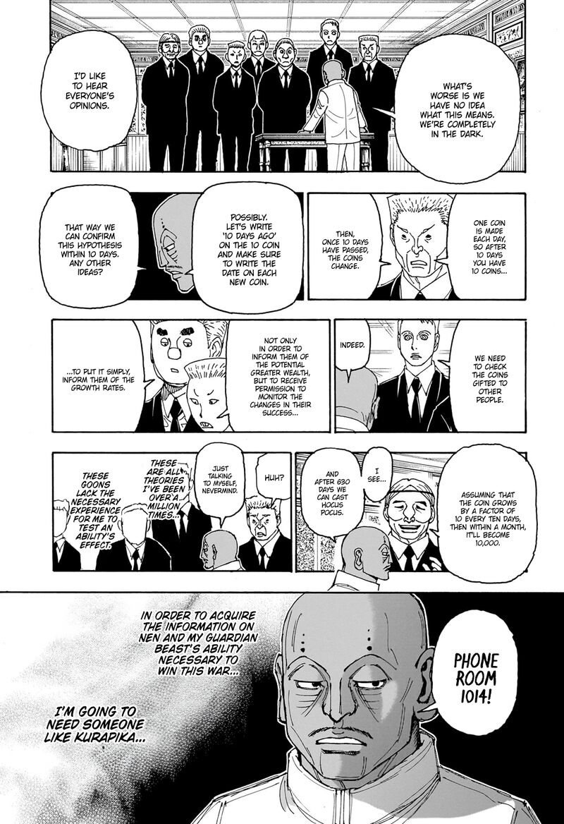Hunter x Hunter Manga Chapter 403 page 15 - Results