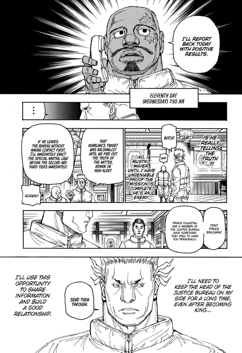 Hunter x Hunter Manga Chapter 403 page 9 - Results