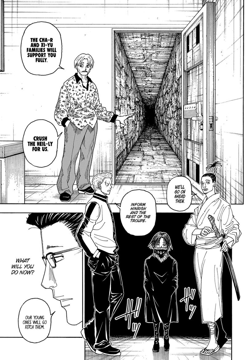 Hunter x Hunter Manga Chapter 405 page 15 - Performance